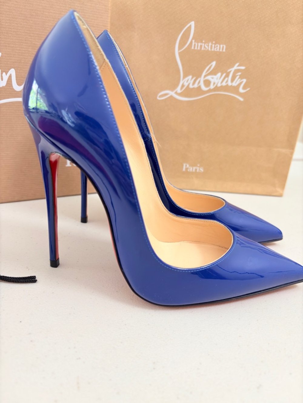 Christian Louboutin Blue Heels | Size EU 36